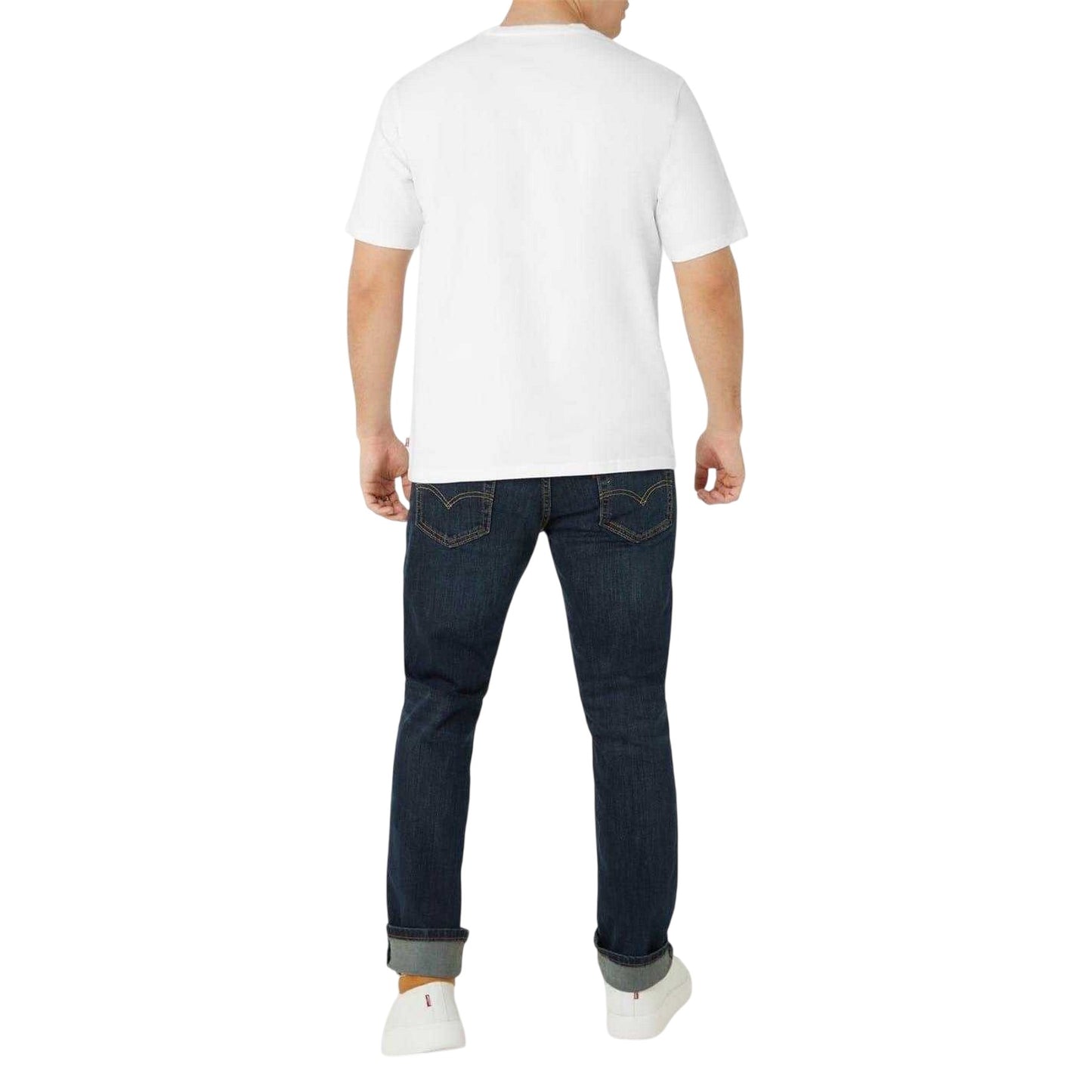 Dark Blue - Back - Levis Mens 511 Slim Jeans