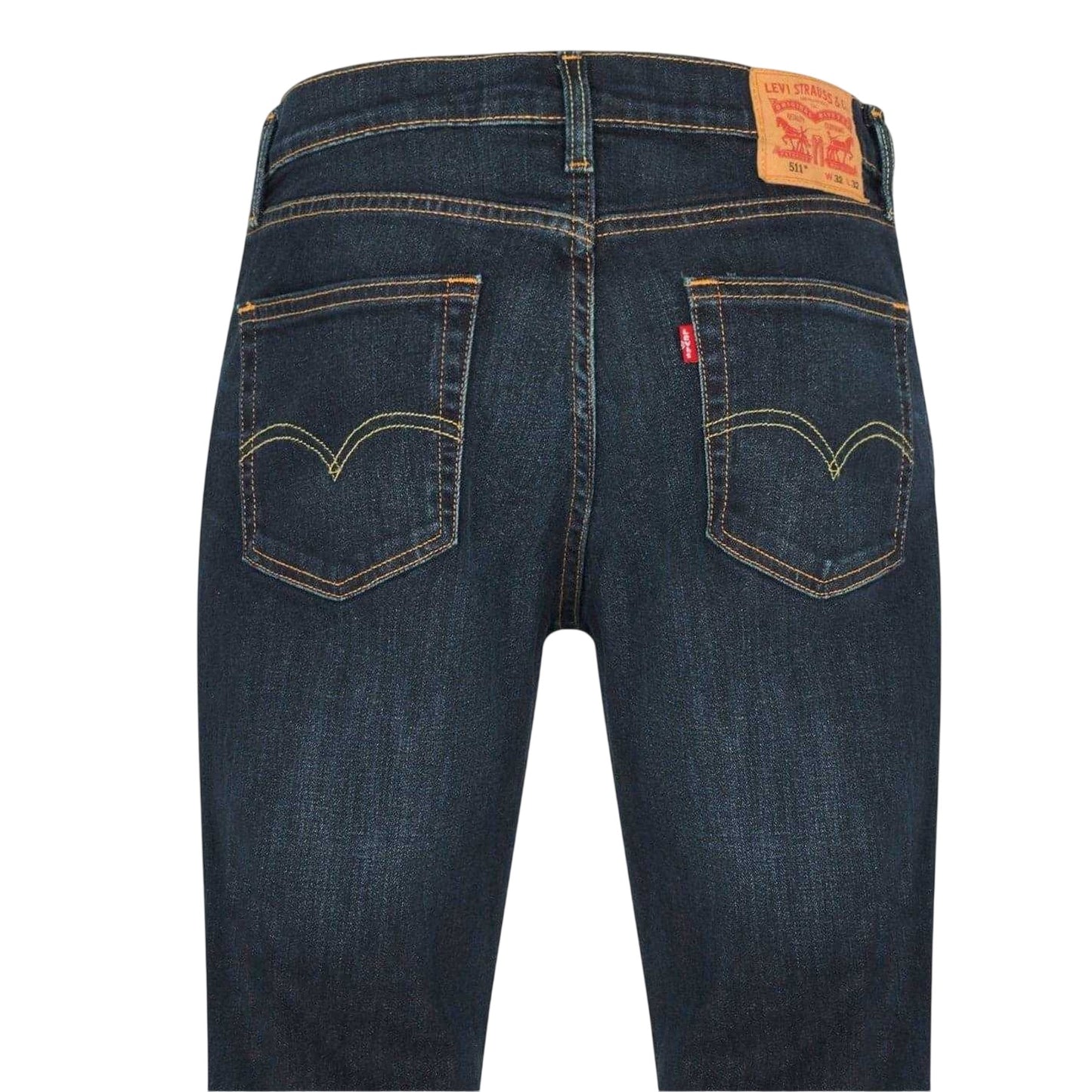 Dark Blue - Side - Levis Mens 511 Slim Jeans