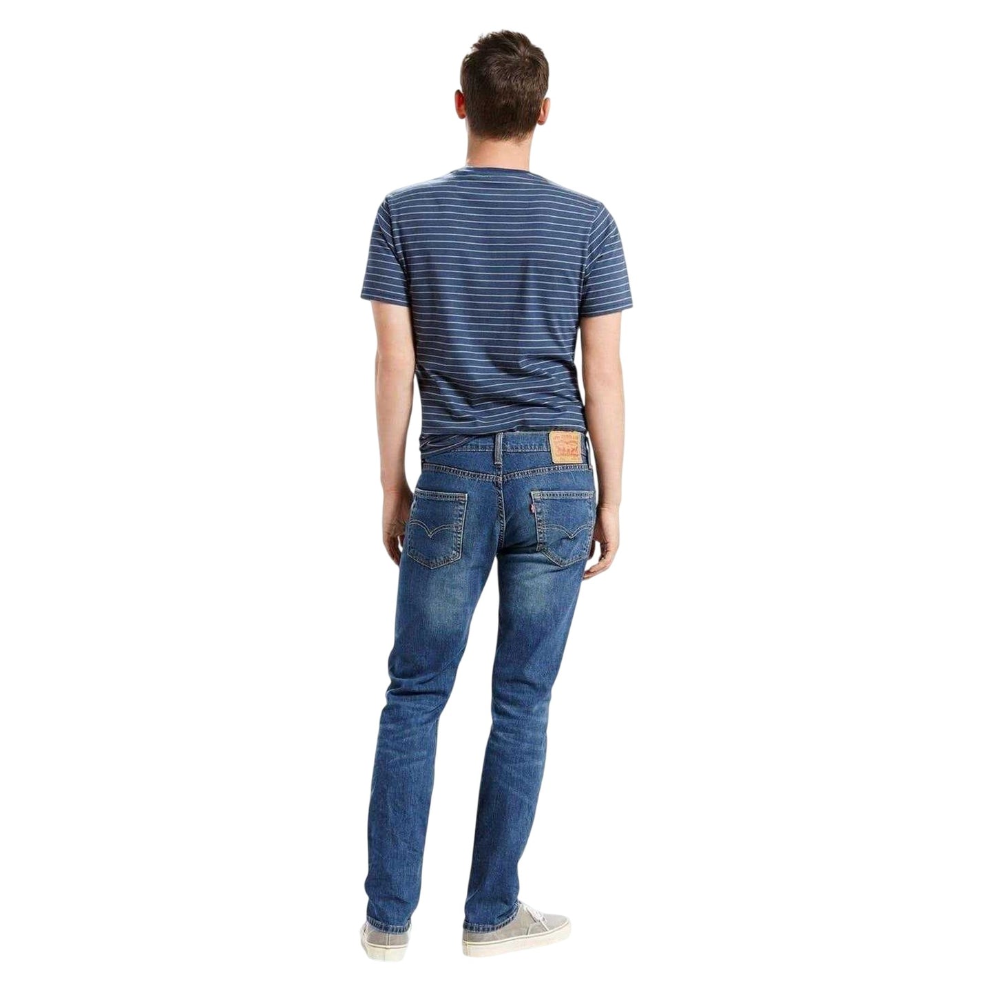 Blue - Back - Levis Mens 511 Cotton Slim Jeans