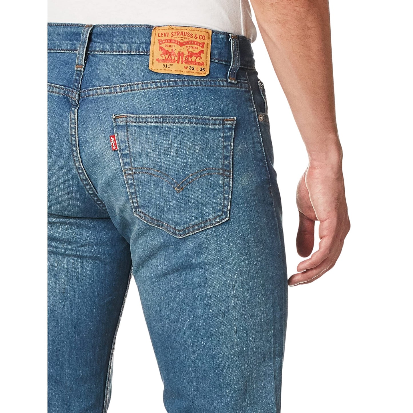 Throttle - Side - Levis Mens 511 Cotton Slim Jeans