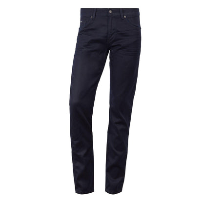 Navy - Back - Boss Mens Delaware3 Slim Jeans