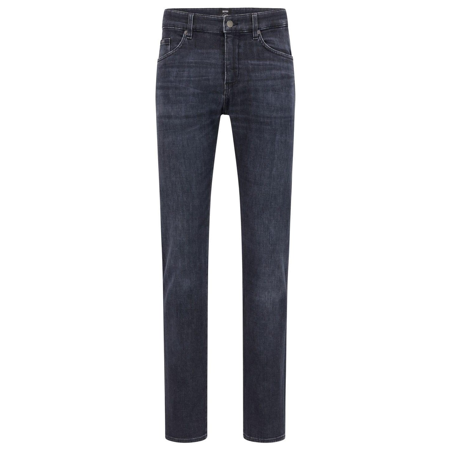 Black - Front - Boss Mens Delaware3 Slim Jeans