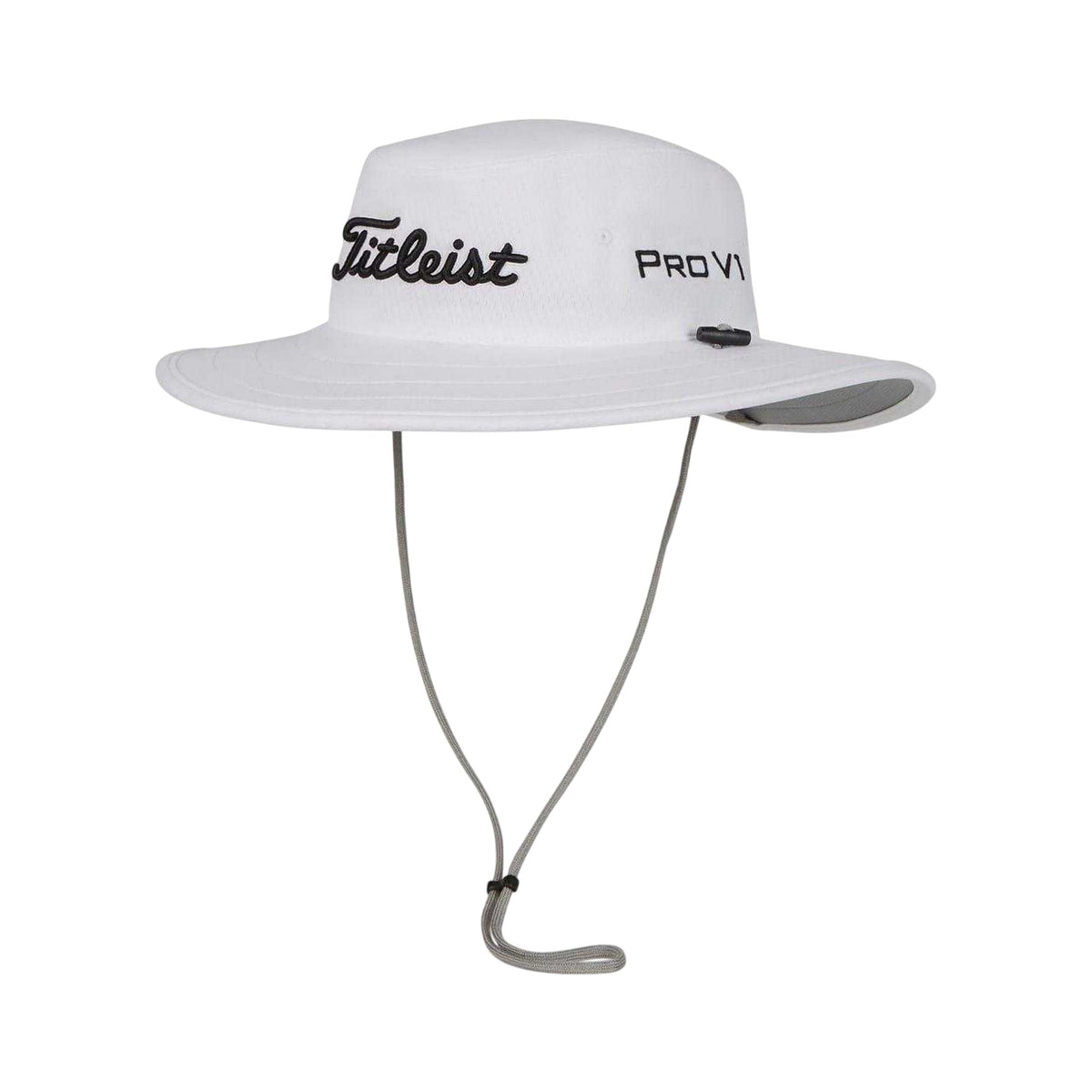 White-Black - Front - Titleist Tour Aussie Golf Bucket Hat