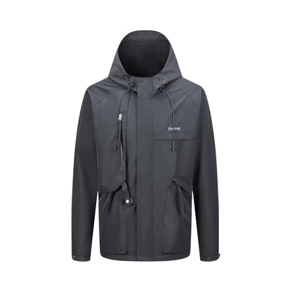 Black - Front - Firetrap Mens Hooded Windbreaker
