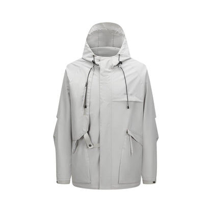 Ash - Front - Firetrap Mens Hooded Windbreaker