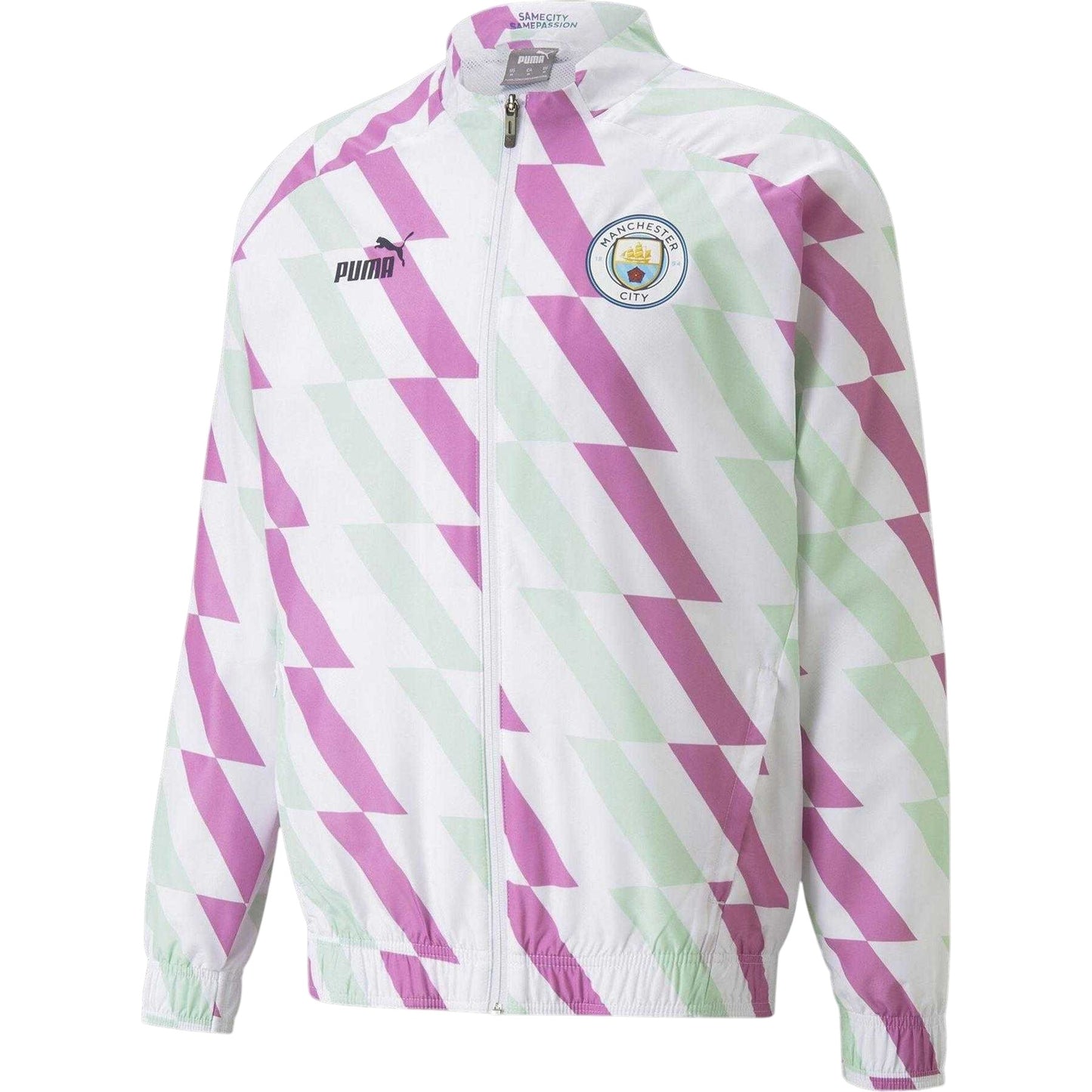 Puma White - Front - Puma Mens Prematch Manchester City FC Anorak