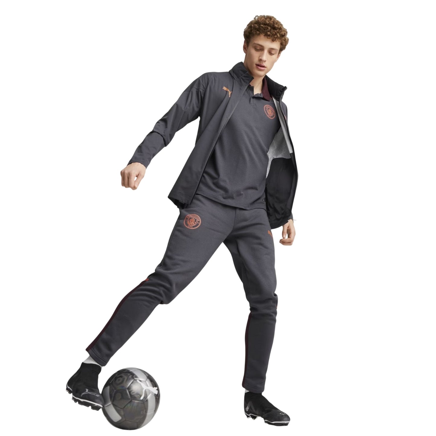 Grey - Lifestyle - Puma Mens 2023-2024 Manchester City FC Jacket