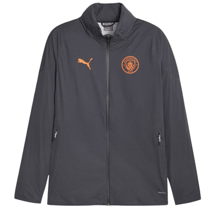 Grey - Front - Puma Mens 2023-2024 Manchester City FC Jacket
