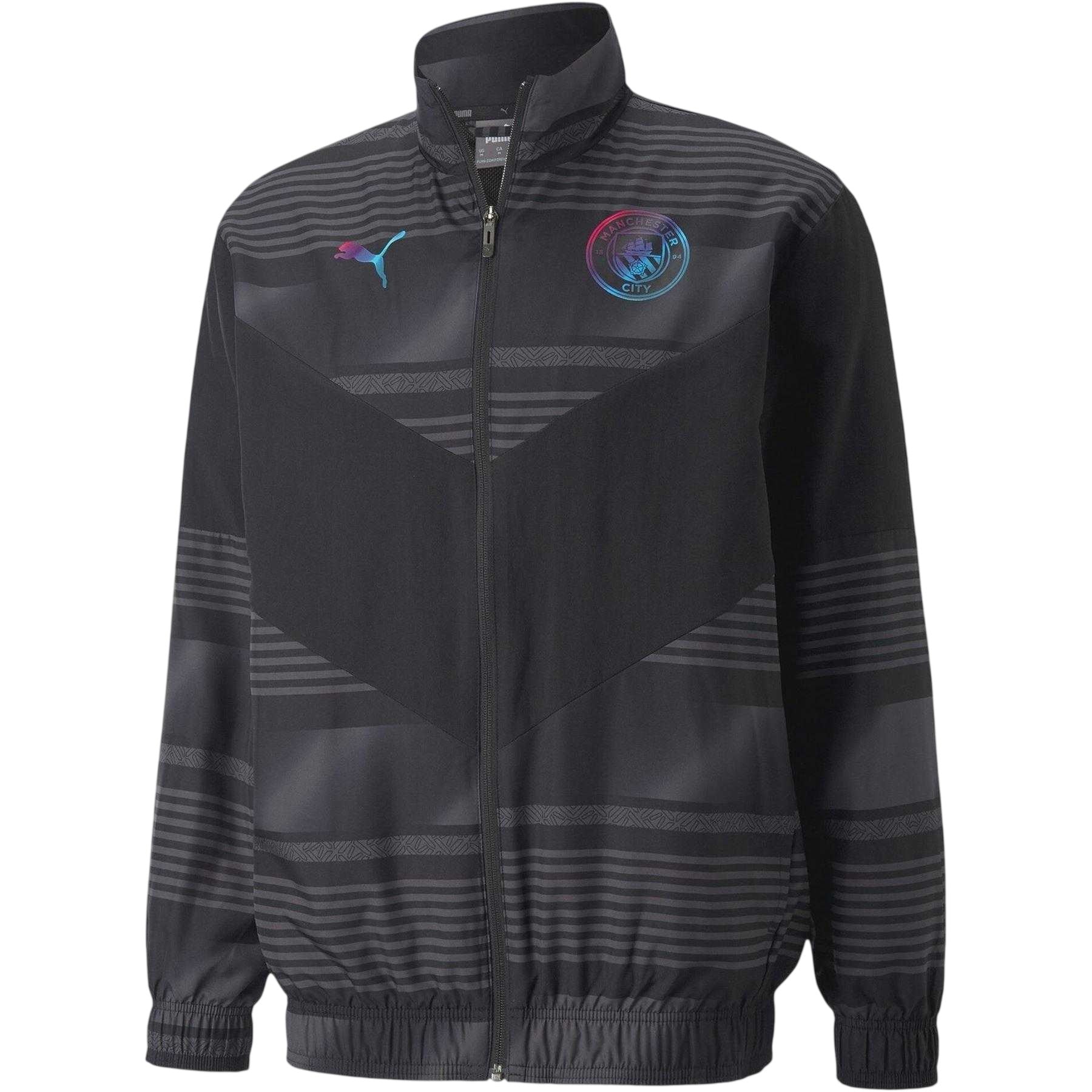 Puma Black - Front - Puma Mens Manchester City FC Anorak
