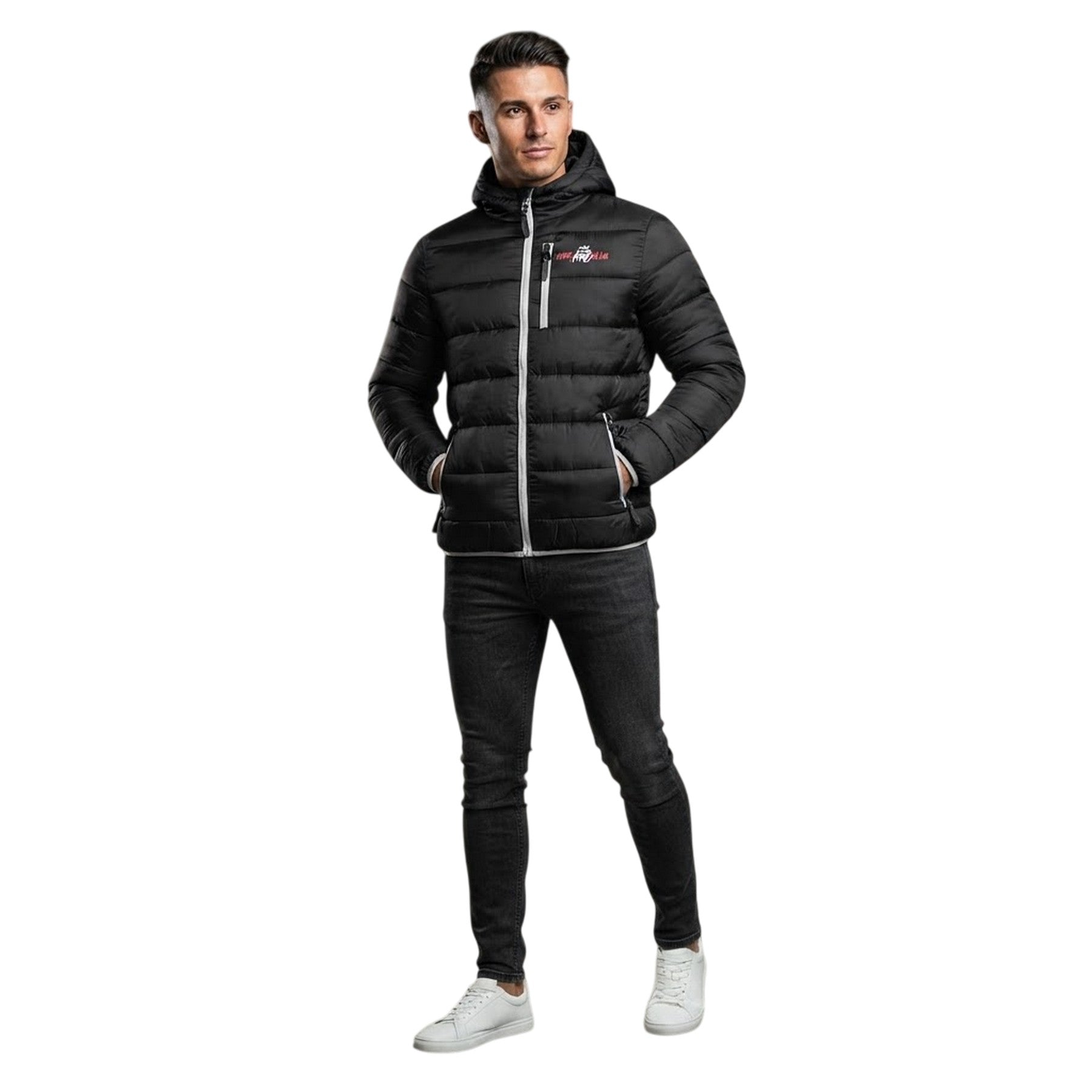 Black - Side - Kings Will Dream Mens Barcana Polyester Puffer Jacket