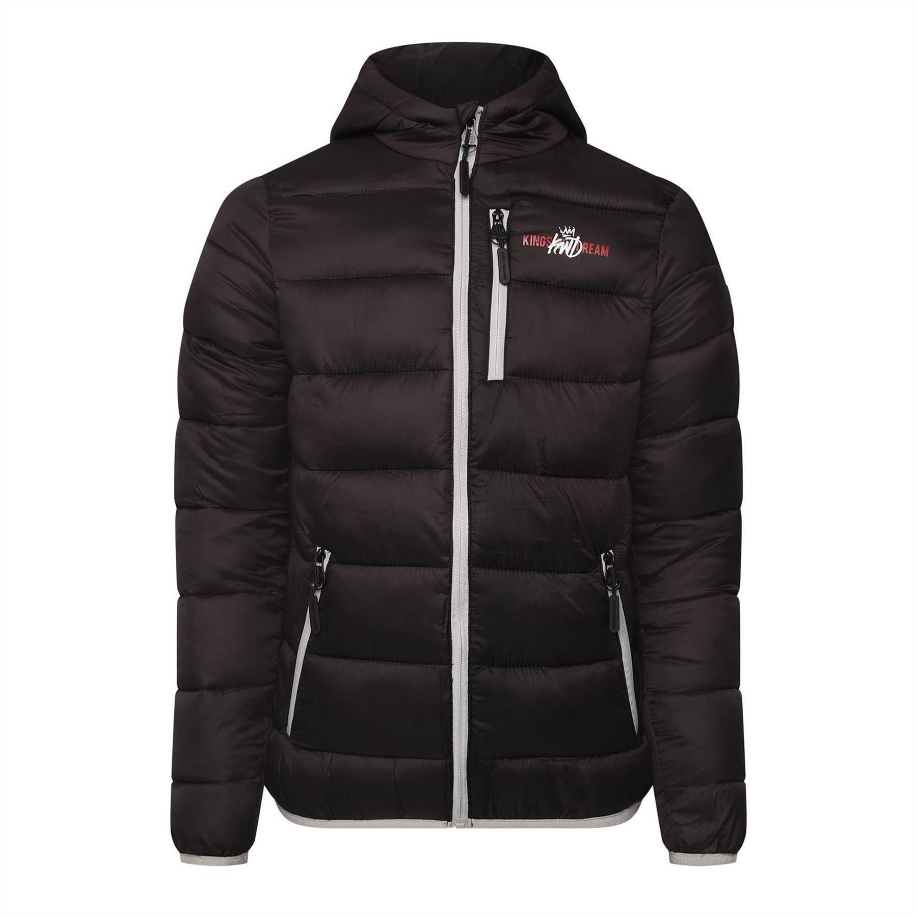 Black - Front - Kings Will Dream Mens Barcana Polyester Puffer Jacket