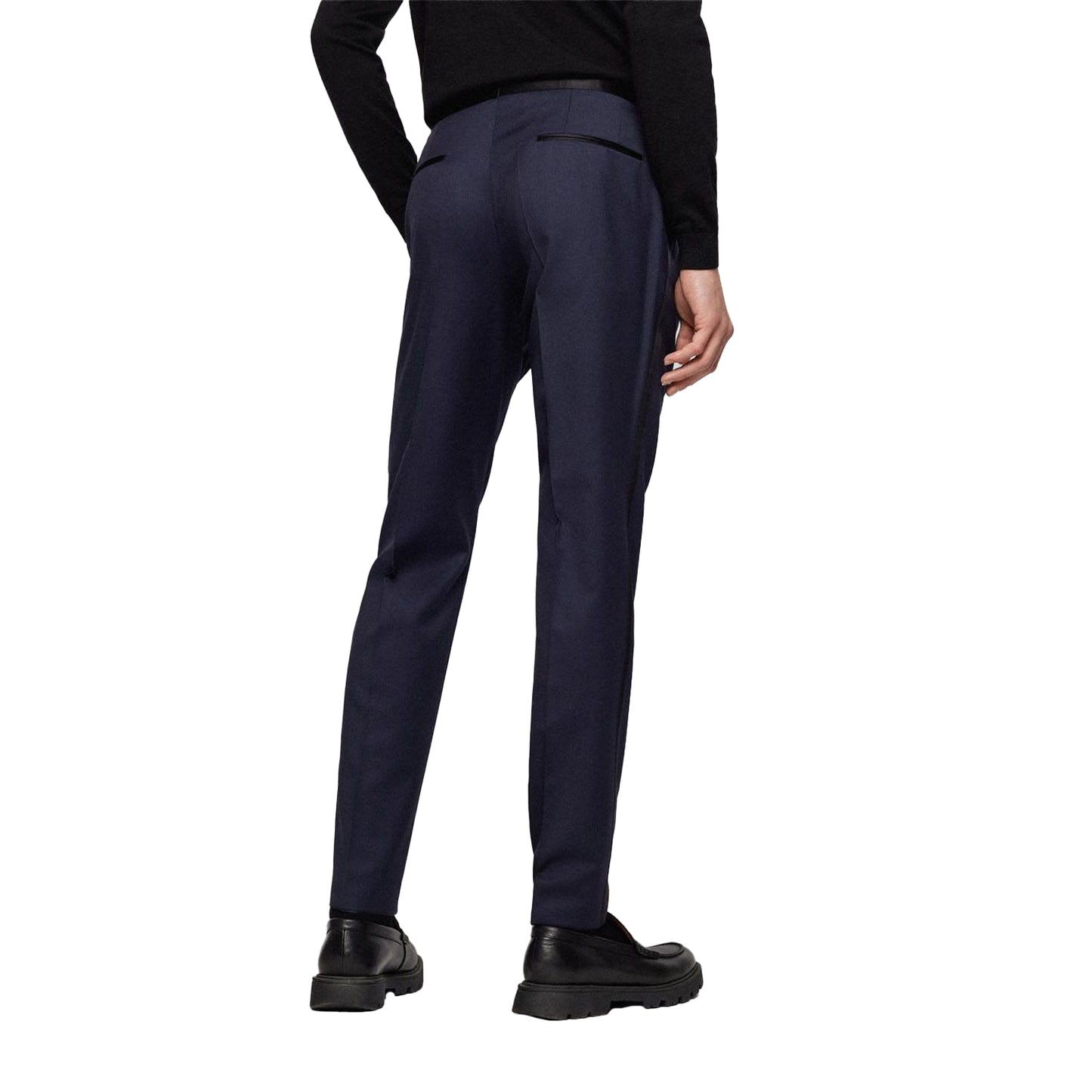 Dark Blue - Back - Boss Mens Gilan Trousers