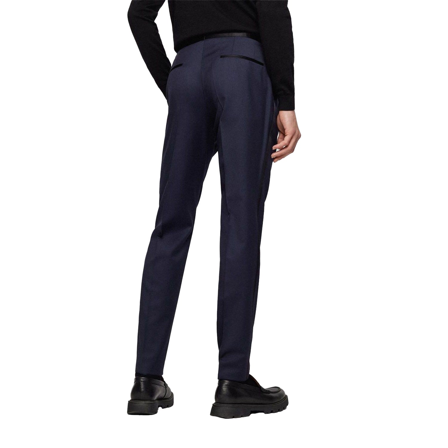 Dark Blue - Back - Boss Mens Gilan Trousers