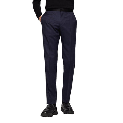 Dark Blue - Front - Boss Mens Gilan Trousers