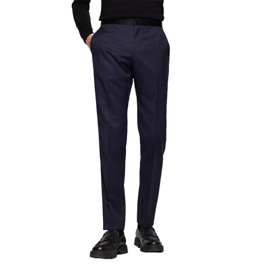 Dark Blue - Front - Boss Mens Gilan Trousers