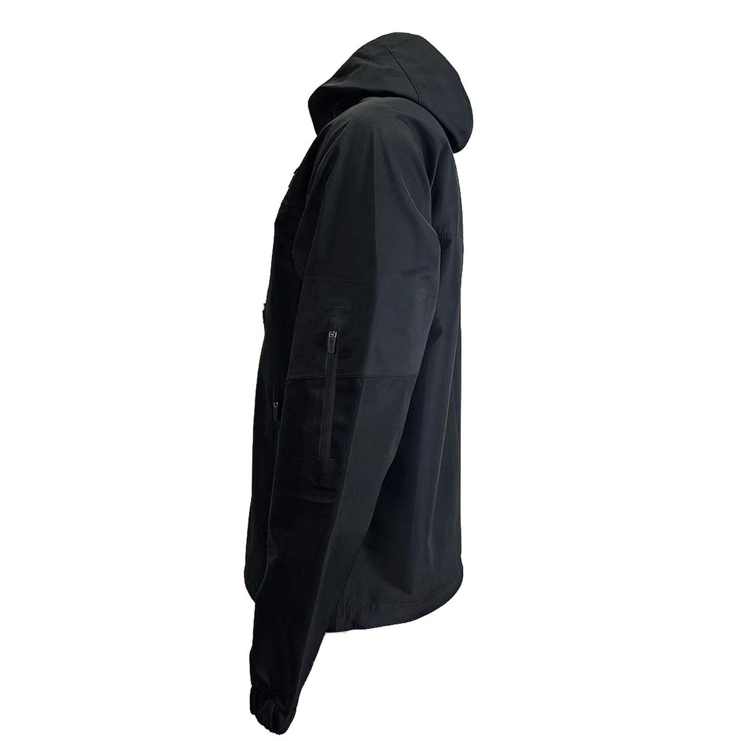 Black - Side - No Fear Mens Plain Anorak