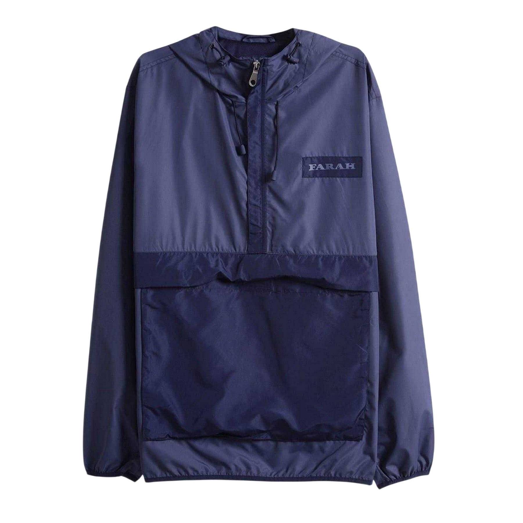 Metal Grey - Front - Farah Mens Colour Block Relaxed Fit Anorak