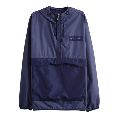 Metal Grey - Front - Farah Mens Colour Block Relaxed Fit Anorak