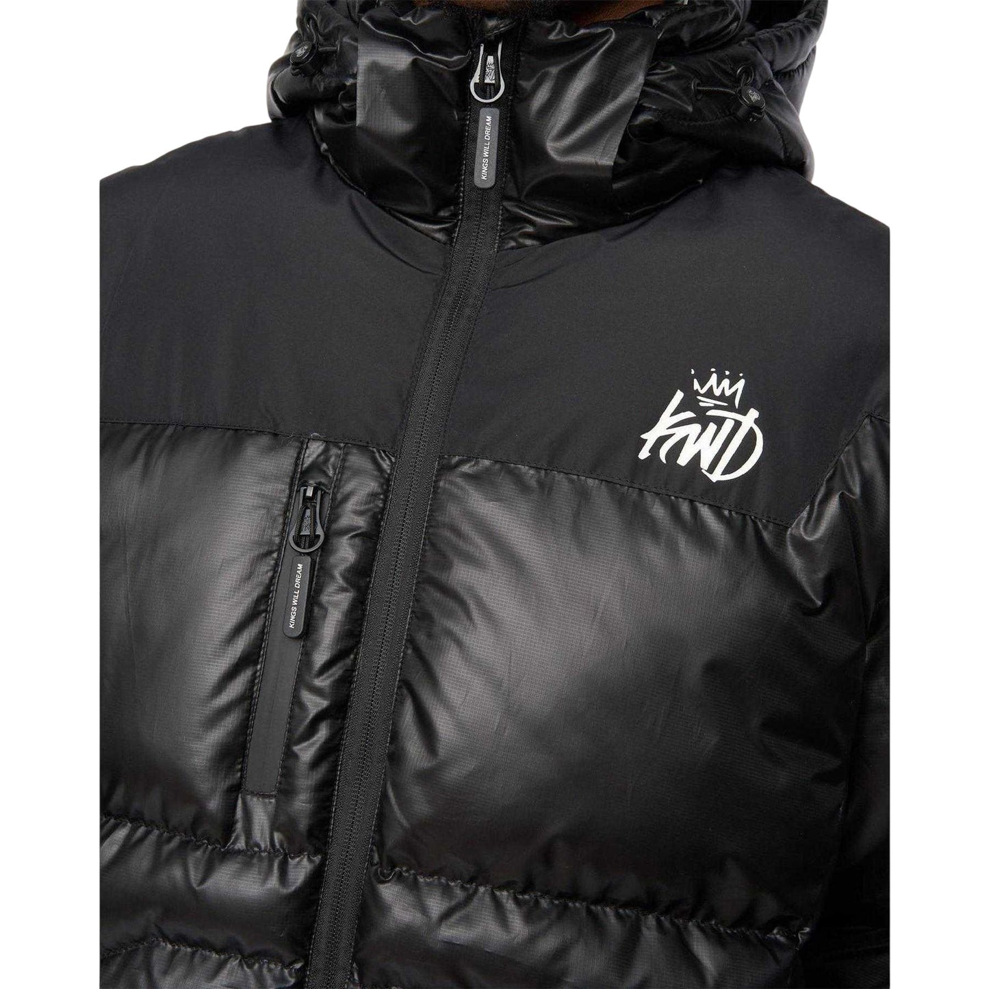 Black - Side - Kings Will Dream Mens Ascend Polyester Puffer Jacket