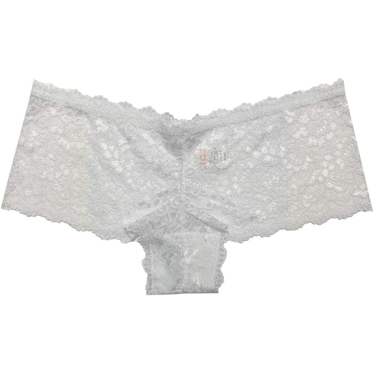 White - Side - Be You Womens-Ladies Floral Lace Trim Briefs (Pack of 3)