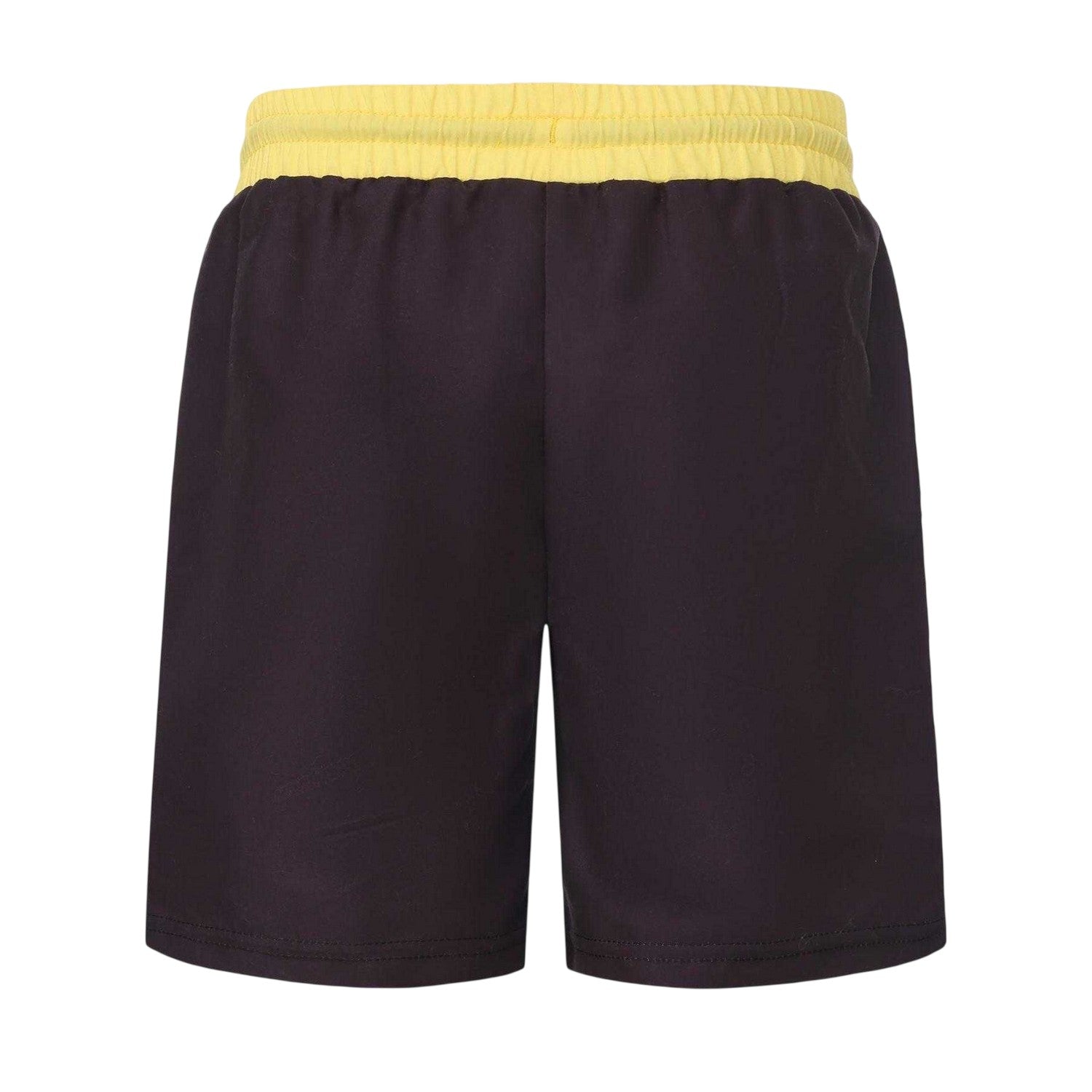 Black-Yellow - Back - Batman Childrens-Kids Polyester Swim Shorts