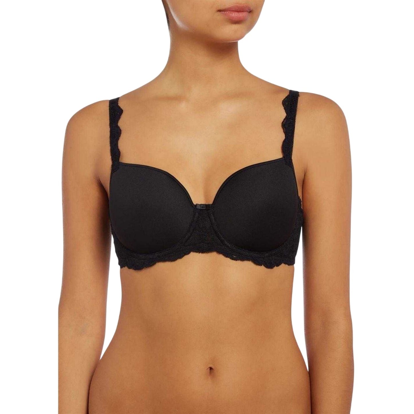 Black - Side - Triumph Womens-Ladies Amourette Lace Bra