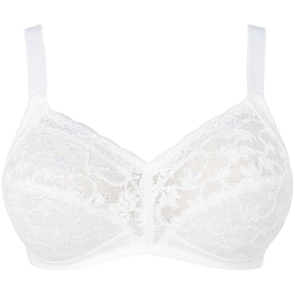 White - Front - Triumph Womens-Ladies Doreen Lace Bra