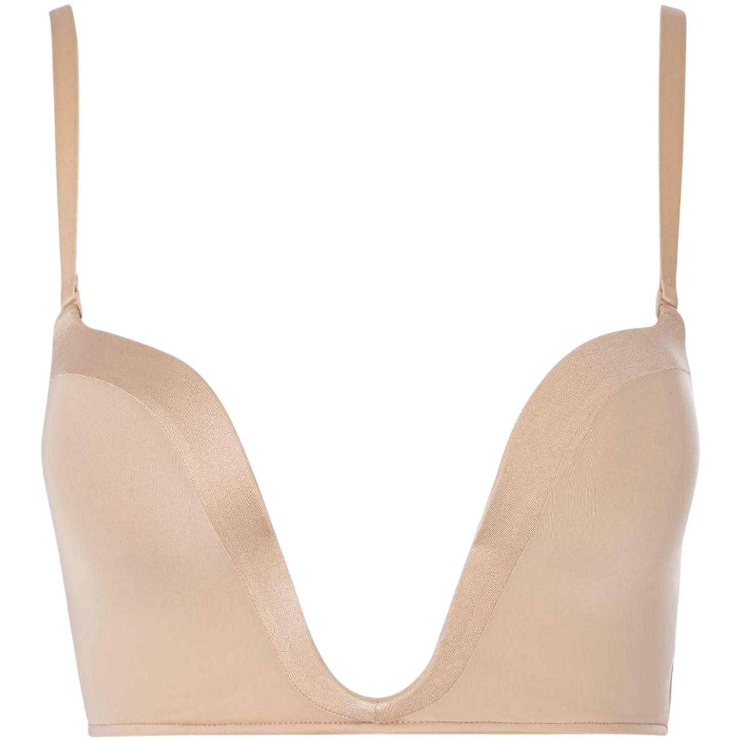 Nude - Front - Wonderbra Womens-Ladies Plunge Bra
