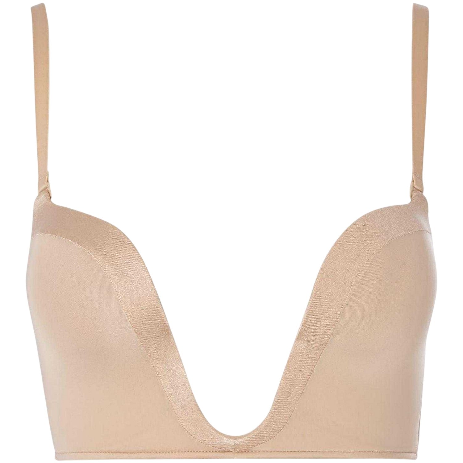 Nude - Front - Wonderbra Womens-Ladies Plunge Bra