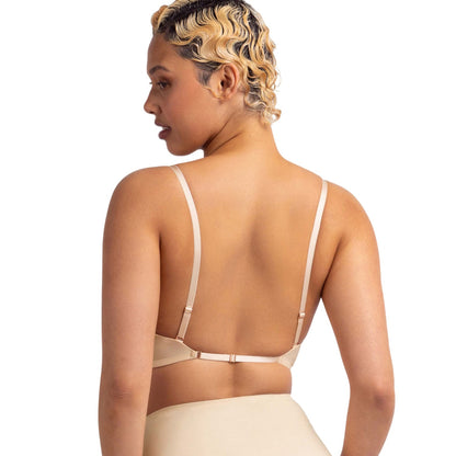 Nude - Back - Wonderbra Womens-Ladies Plunge Bra