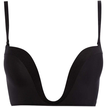 Black - Front - Wonderbra Womens-Ladies Plunge Bra