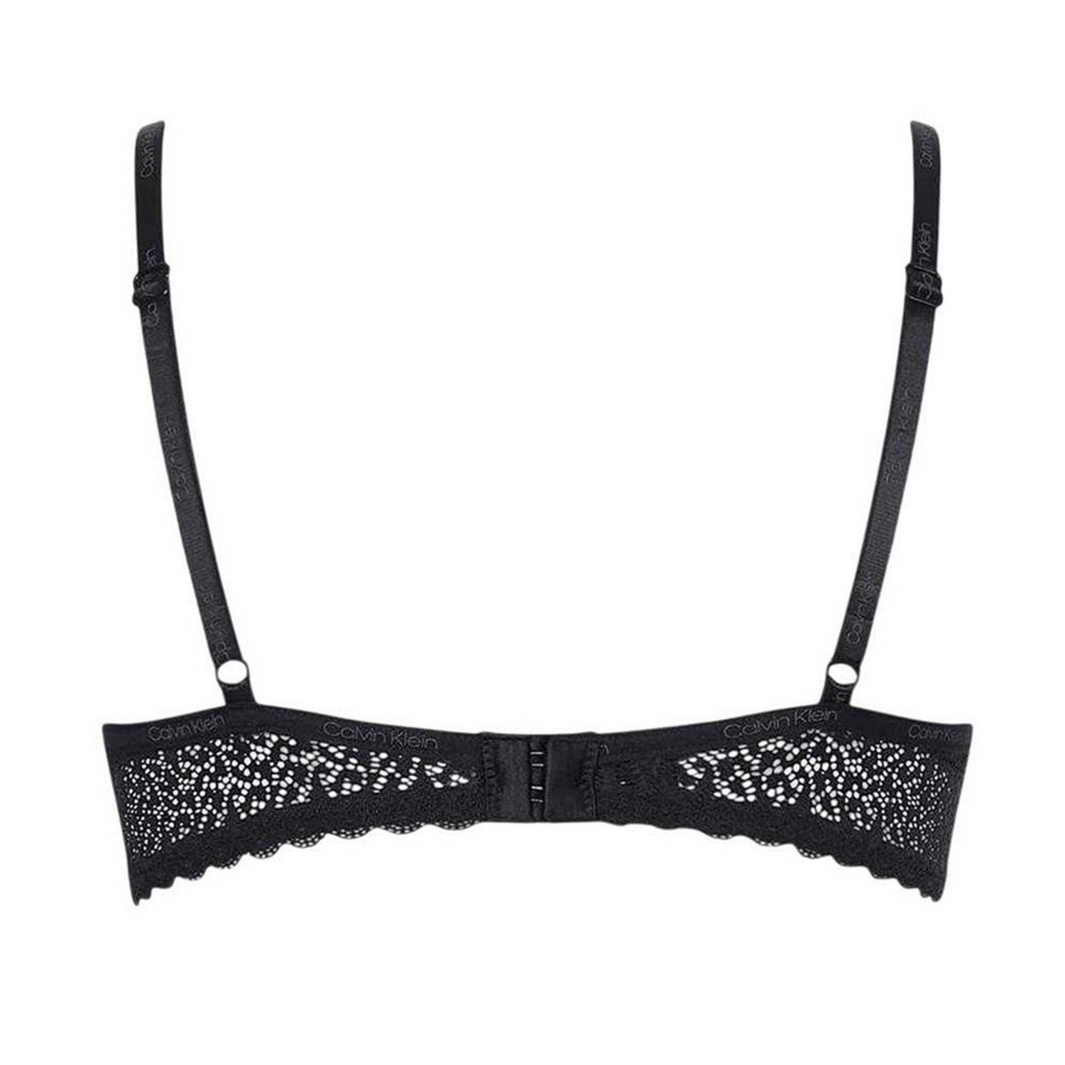 Black - Back - Calvin Klein Womens-Ladies Flirty Balcony Bra
