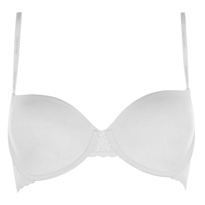 Ivory - Front - Calvin Klein Womens-Ladies Flirty Balcony Bra