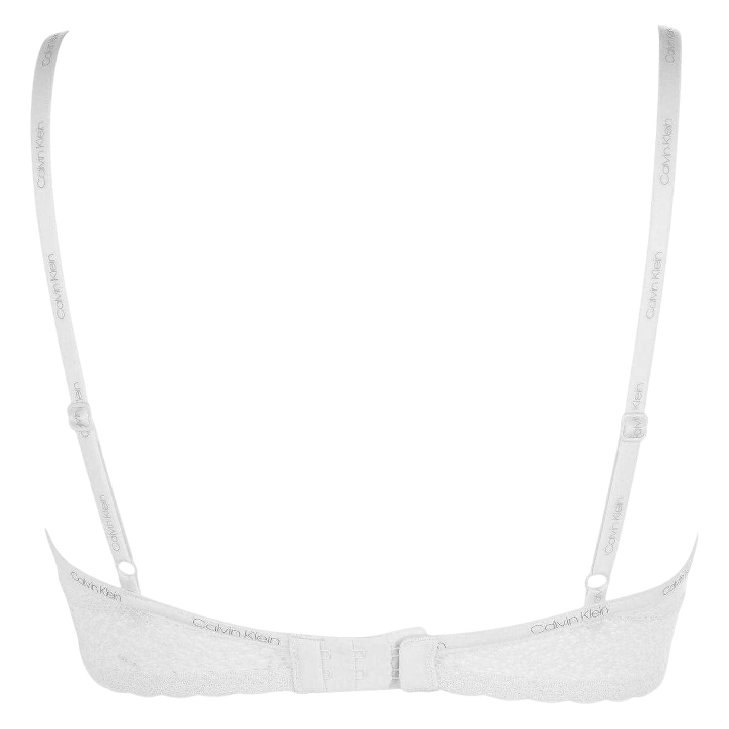 Ivory - Back - Calvin Klein Womens-Ladies Flirty Balcony Bra