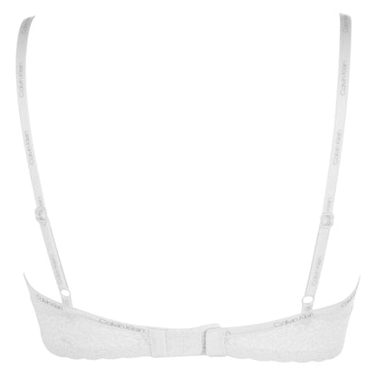 Ivory - Back - Calvin Klein Womens-Ladies Flirty Balcony Bra
