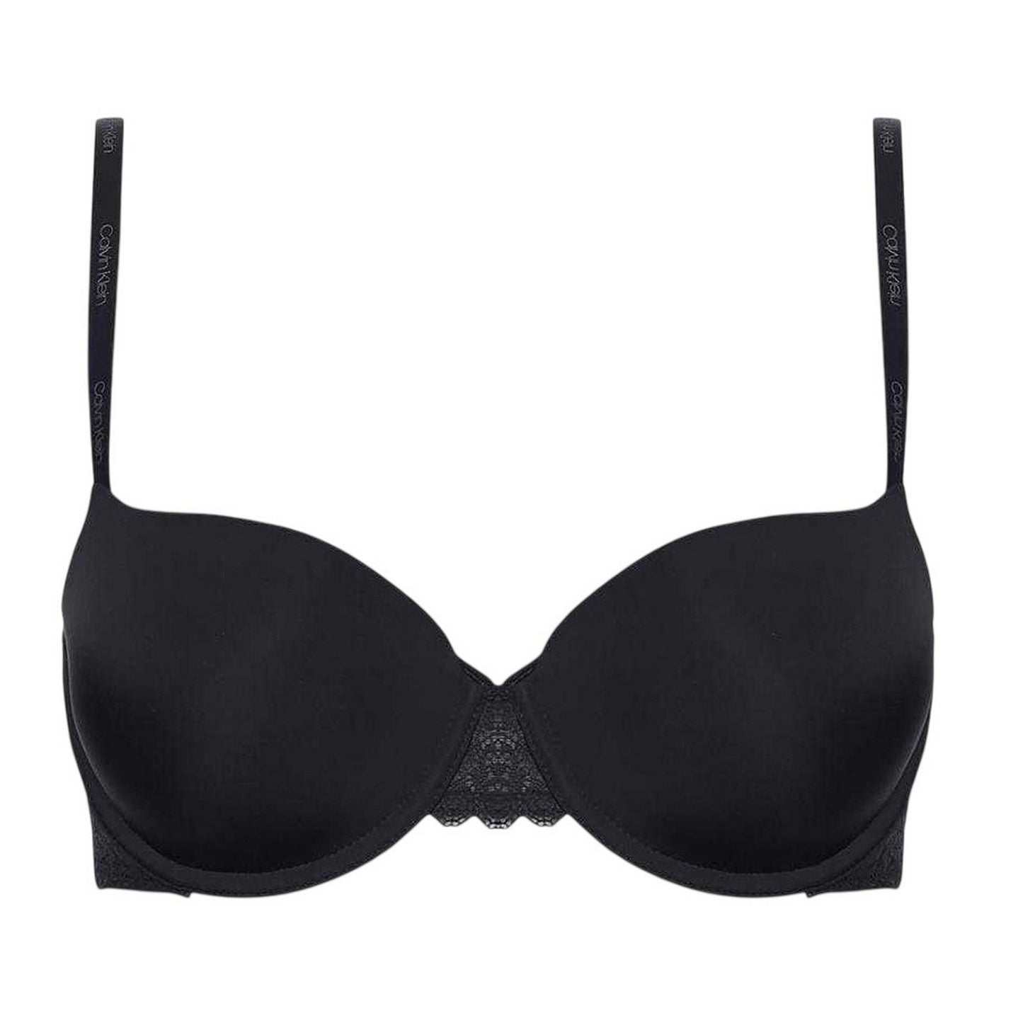 Black - Front - Calvin Klein Womens-Ladies Flirty Balcony Bra