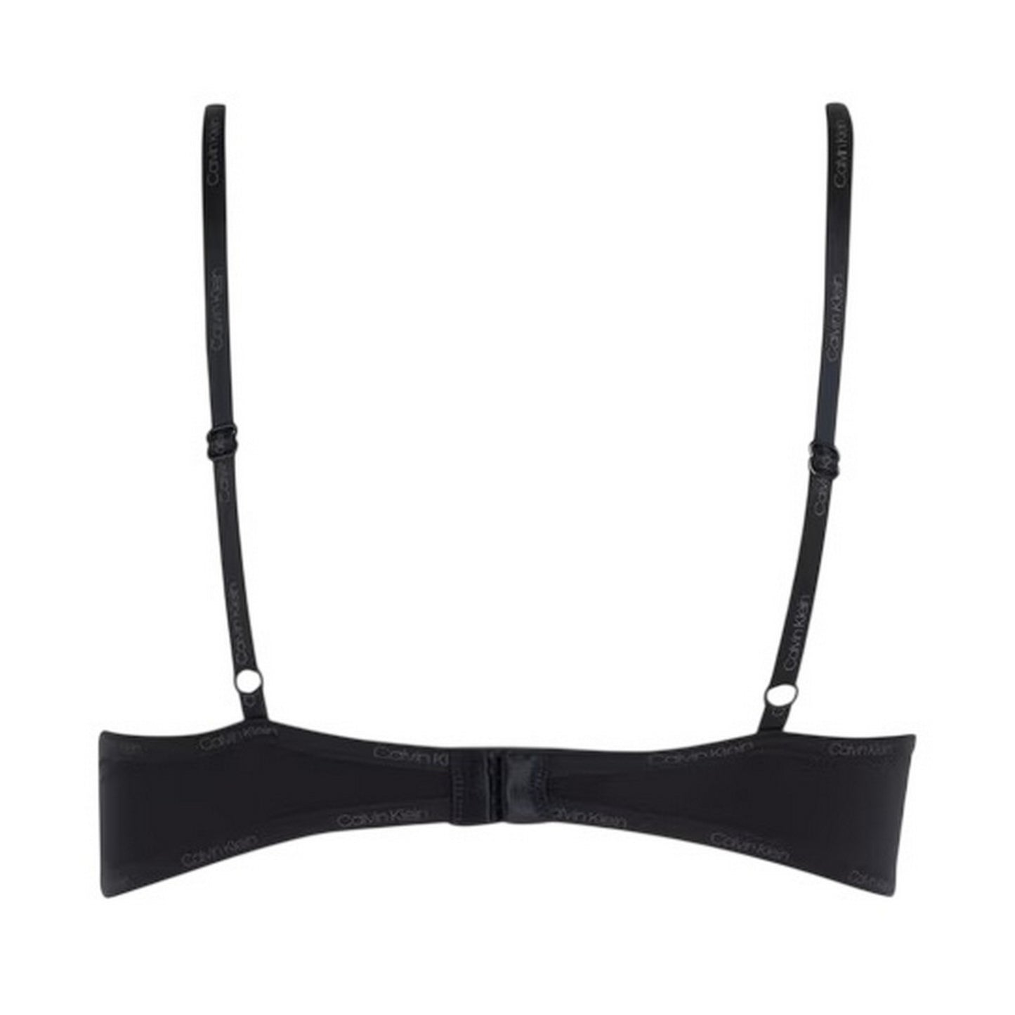 Black - Back - Calvin Klein Womens-Ladies Flirty Plunge Push Up Bra