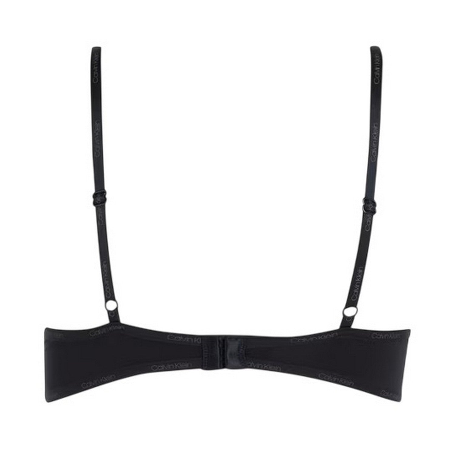 Black - Back - Calvin Klein Womens-Ladies Flirty Plunge Push Up Bra