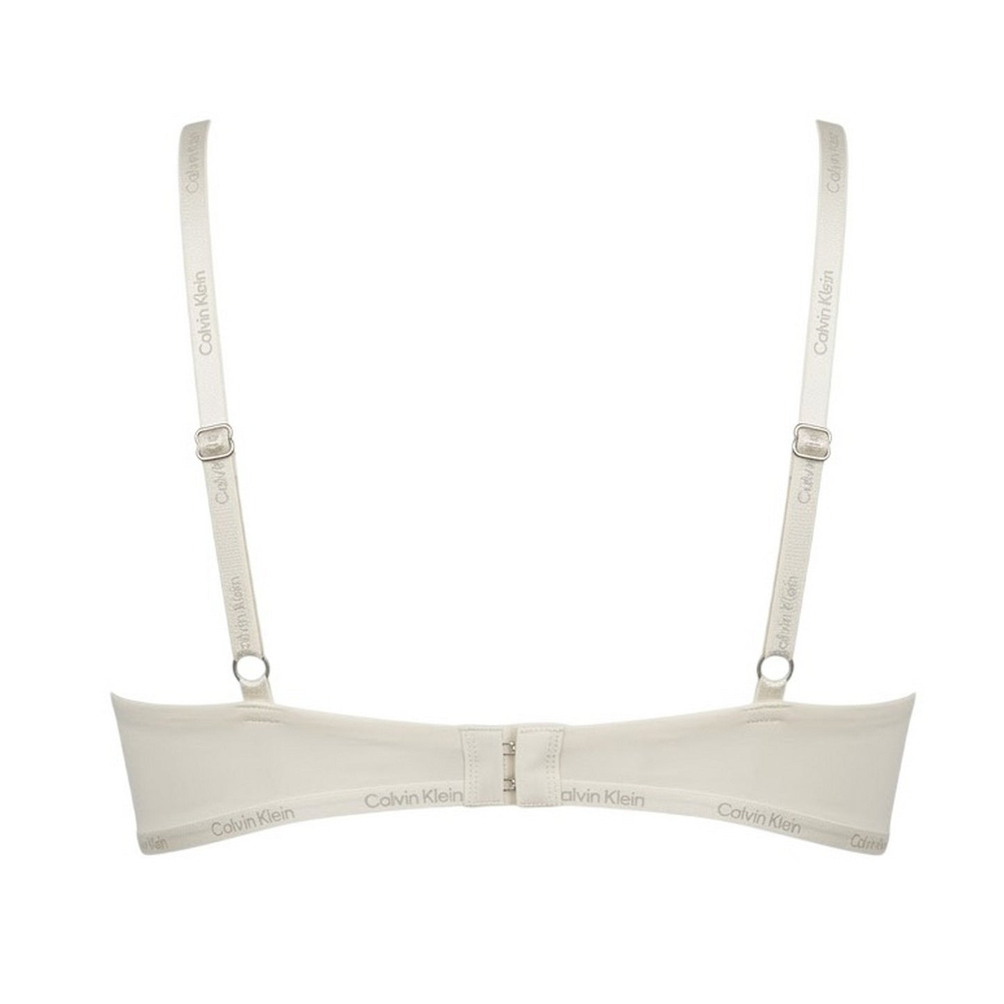 Ivory - Back - Calvin Klein Womens-Ladies Flirty Plunge Push Up Bra