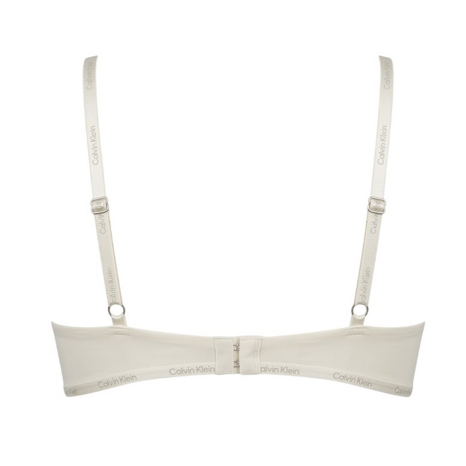 Ivory - Back - Calvin Klein Womens-Ladies Flirty Plunge Push Up Bra