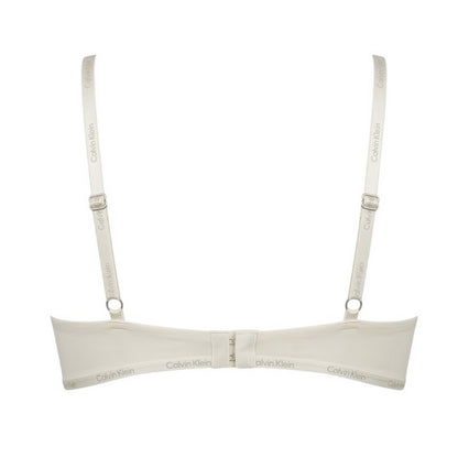 Ivory - Back - Calvin Klein Womens-Ladies Flirty Plunge Push Up Bra
