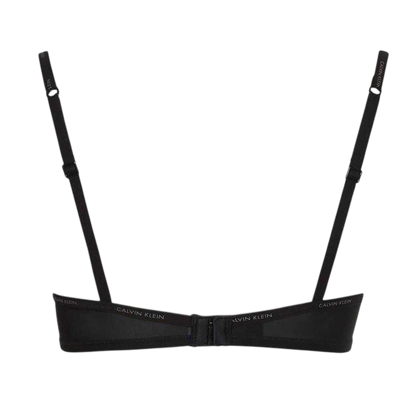 Black - Back - Calvin Klein Womens-Ladies Marq Demi Lined Lightweight Bra