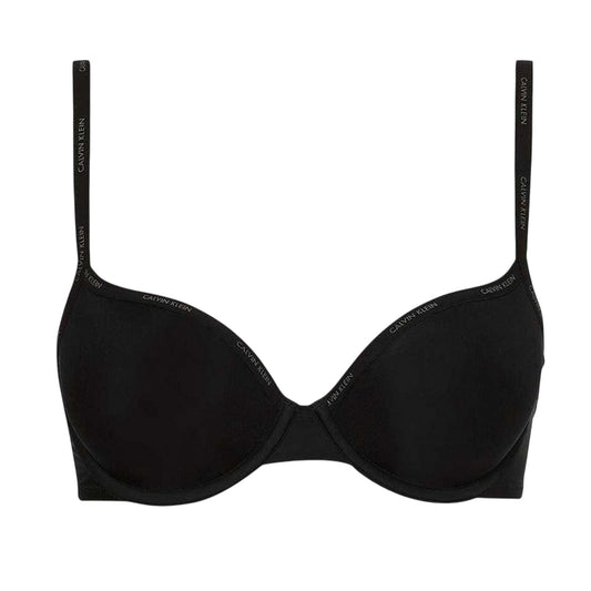 Black - Front - Calvin Klein Womens-Ladies Marq Demi Lined Lightweight Bra
