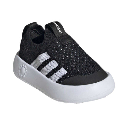 Black-White - Pack Shot - Adidas Baby Bubblecomfy Logo Low Cut Trainers