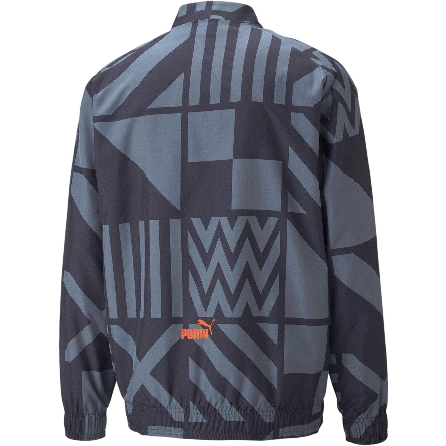 Night Blue - Back - Puma Mens Geometric Anorak