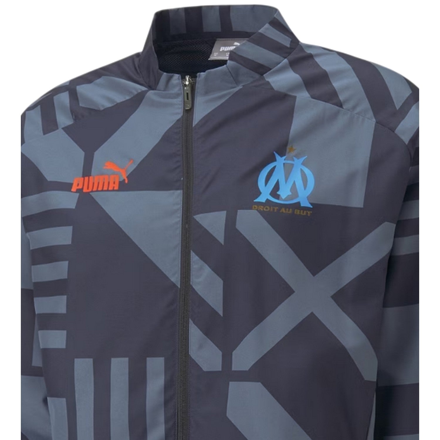 Night Blue - Side - Puma Mens Geometric Anorak