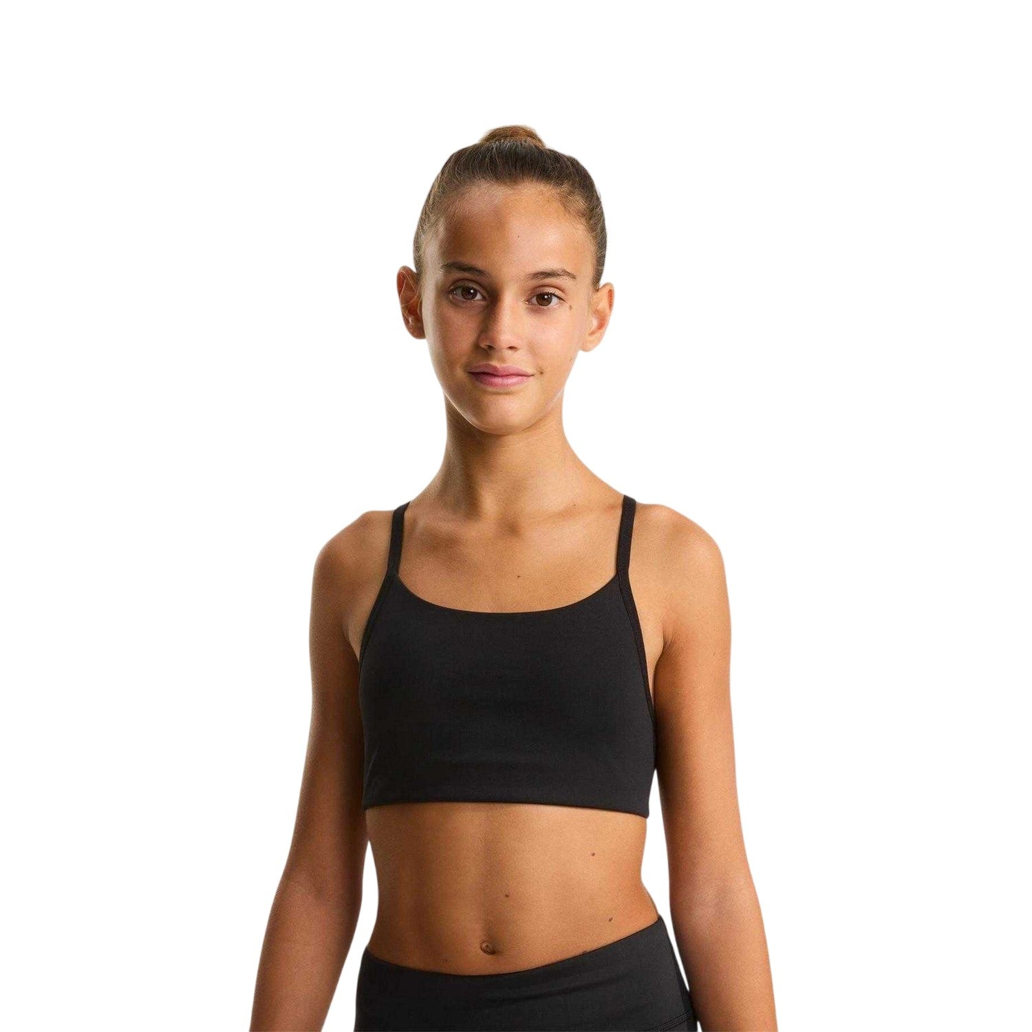 Black - Side - The North Face Girls Flex Sports Bra