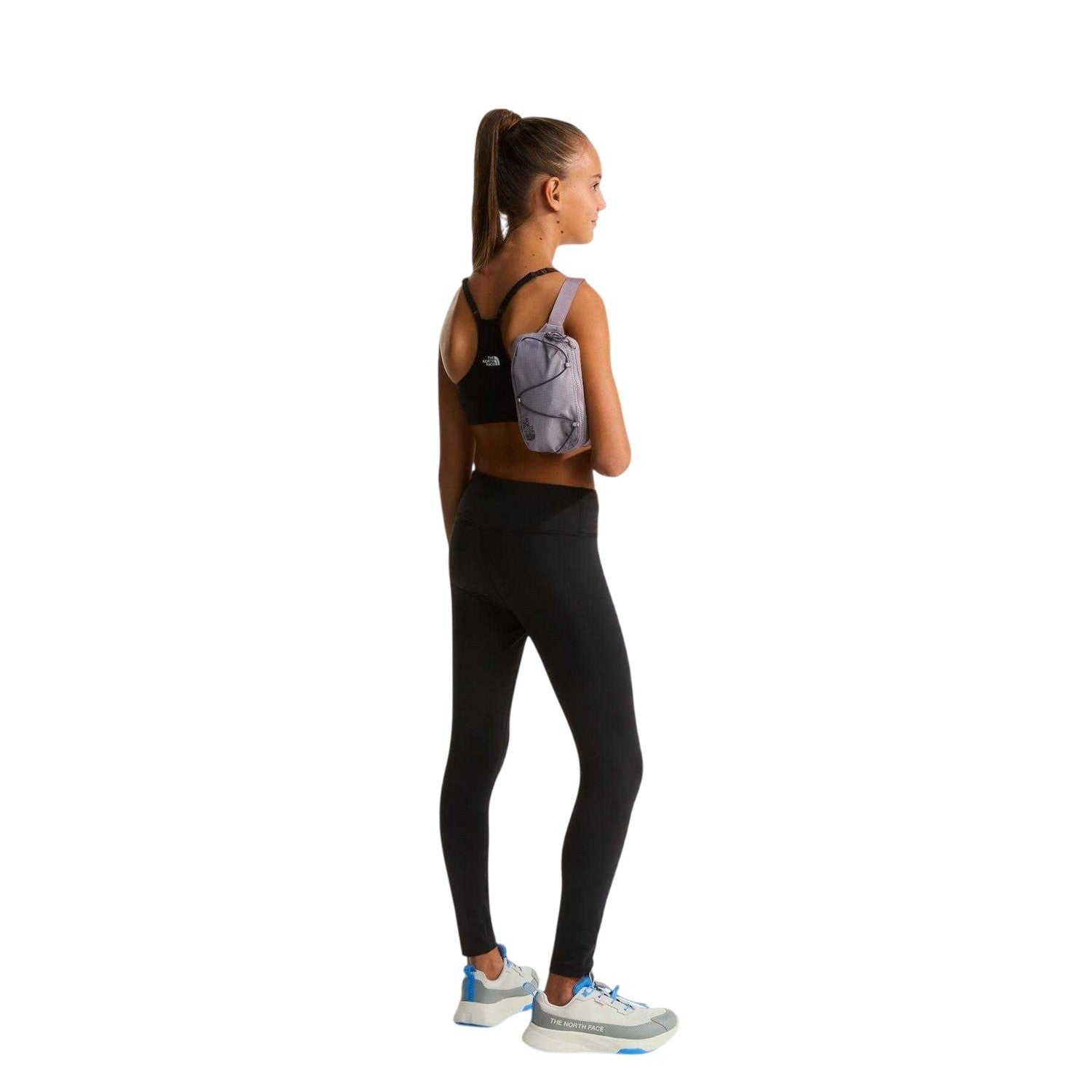 Black - Pack Shot - The North Face Girls Flex Sports Bra