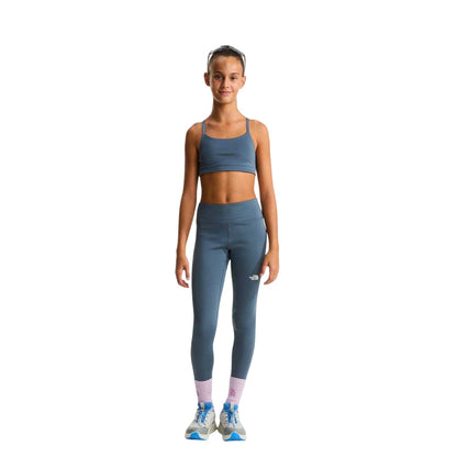 Granite Grey - Pack Shot - The North Face Girls Flex Sports Bra
