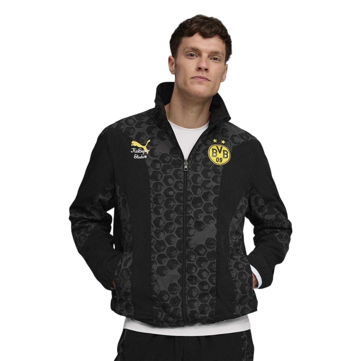 Black-Yellow - Lifestyle - Puma Mens Borussia Dortmund Anorak